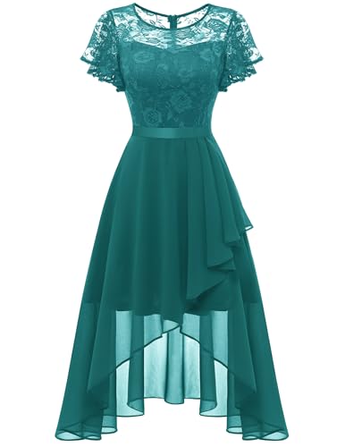 Wedtrend Abendkleid Swing Cocktailkleid Damen Hochzeit Hochzeitsgast Festliche Kleider Für Damen Vokuhila Ballkleider...